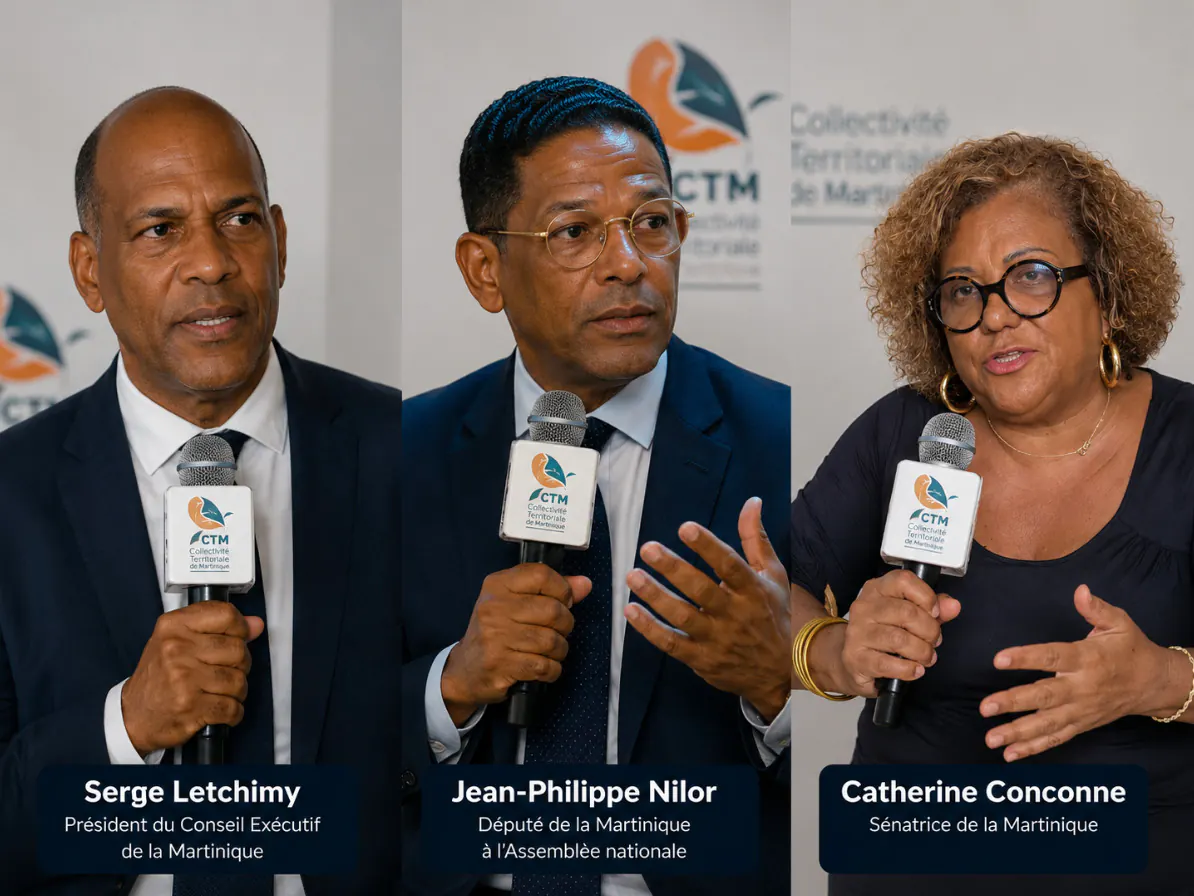 Serge Letchimy, Jean-Philippe Nilor et Catherine Conconne soutiennent le projet Melarixion